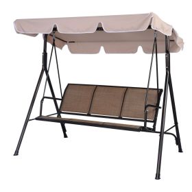 swOutdoor 3-Person Canopy Swing for Porch Patio or Deck