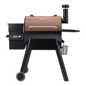 Wood Pellet Grill Smoker Outdoor Electric BBQ Grills 575 Sq.in Cook Area