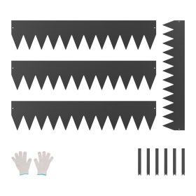 Steel Landscape Edging 4 Packs 40 x 8in Rust-Resistant Garden Edging Border