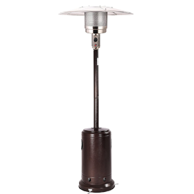 Only Supports Self Pickup-48,000 BTU Outdoor Propane Patio Heater On Wheels, Commercial-Residential, Bronze (Option: Bronze)