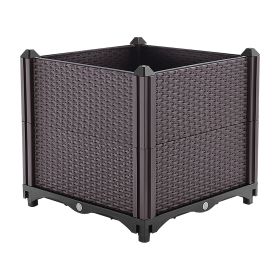 1 Set Raised Garden Bed Plant Growth Box With Self-watering System For Garden Patio Balcony Elevated Planter Box For Flowers Vegetables Herbs (Option: S-1Pc)