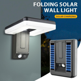 Solar Motion Sensor Outdoor Sconce Lights,LED Waterproof Dusk To Dawn Solar Patio Light,Wireless Modern Wall Mount Lamp Black For Porch Patio (Option: 1Pack)